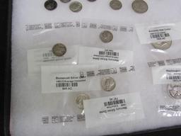 Large Lot Mostly US 90% Silver Coins. Quarters Dimes Halves ++