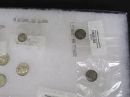Large Lot Mostly US 90% Silver Coins. Quarters Dimes Halves ++