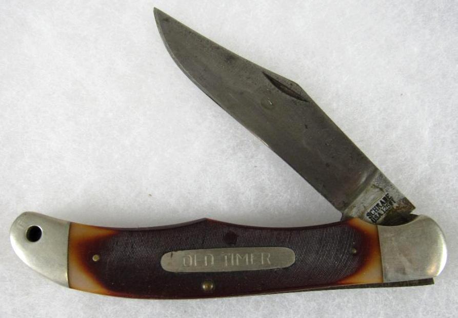 Excellent Vintage Schrade Old Timer #1250T (USA) 9 3/8" Lockback Folding Knife
