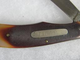 Excellent Vintage Schrade Old Timer #1250T (USA) 9 3/8" Lockback Folding Knife