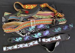 Great Lot (10) Assorted Guitar Straps