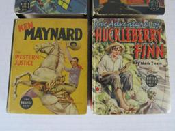 Lot (4) 1930's Big Little Books BLB- Terry and Pirates, Ken Maynard, Huck Finn++