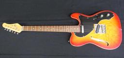 Excellent Jay Turser Telecaster Style Semi-Hollow Body 6 String Electric Guitar