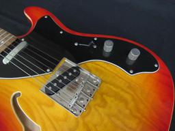 Excellent Jay Turser Telecaster Style Semi-Hollow Body 6 String Electric Guitar