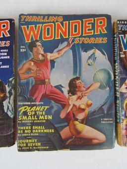 Lot (3) Thrilling Wonder Stories (1940s/50's) Sci-Fi/ GGA Pulps