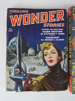 Lot (3) Thrilling Wonder Stories (1940s/50's) Sci-Fi/ GGA Pulps