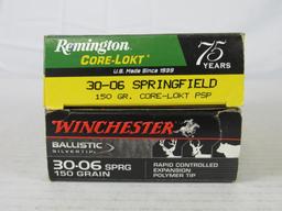 2 Boxes (35 Rds) 30-06 Rifle Ammo