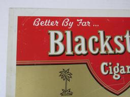 Vintage Blackstone Cigars Tin Sign 10 x 18" (1950's/60's)