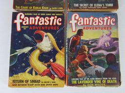 Lot (4) 1940's Fantastic Adventures Golden Age Sci-Fi/ GGA Pulps