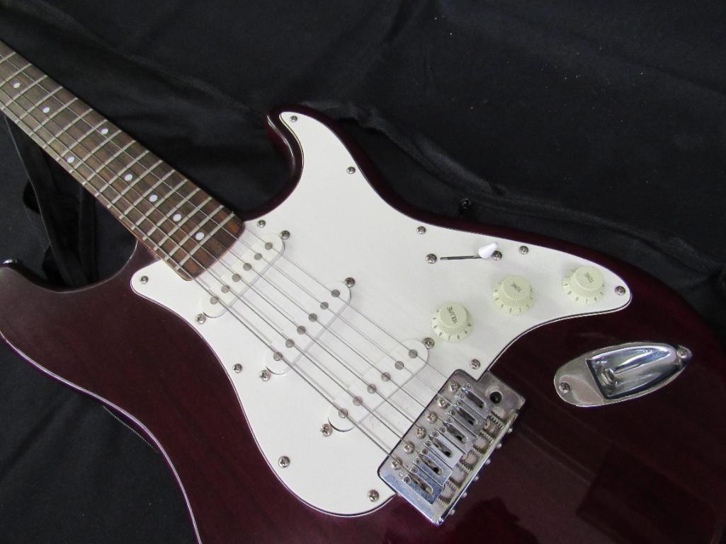 Excellent Jay Turser Stratocaster Style 6 String Electric Guitar