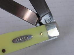 Case XX #3254CV Yellow Delrin Large Trapper Knife MIB