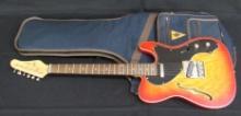 Excellent Jay Turser Telecaster Style Semi-Hollow Body 6 String Electric Guitar