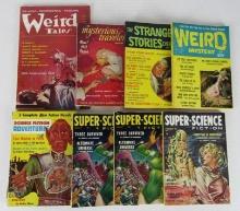Lot (8) Vintage Sci-Fi/ Good Girl Pulps- 1950's/60's