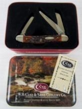 Beautiful Case XX 6319 SS Stockman Folding Knife in Collector's Tin
