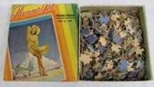 Excellent Vintage Elvgren "Glamour Girl" Pin-Up Jigsaw Puzzle