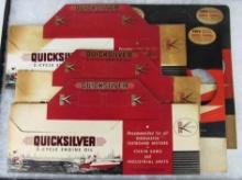 Lot (5) Vintage Quicksilver 2 Stroke Oil Cardboard Carriers