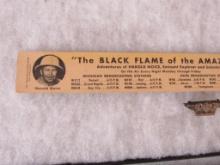 Antique Hi-Speed Gas Promotional Advertising Lot. Ruler & Jimmie Allen Cadet Badge
