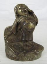 Antique Cast Iron "Komfo Yawn" (Matress Company) Advertising Paper Weight