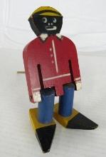 Rare Antique Huffman Wooden Sambo Walker Toy