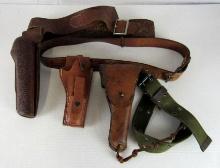 Grouping of Vintage/ Antique Leather Pistol Holsters