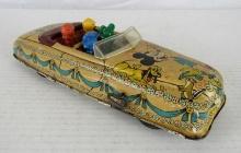 Antique Marx Tin Wind-Up Disney Mickey Mouse Parade Car 11"