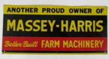 Rare Antique Massey-Harris Tractors & Farm Machinery Metal Sign
