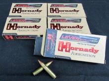 5 Boxes (58 Rds) Hornady Lever Revolution 35 Rem Rifle Ammo + Some Empty Brass