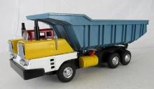 Vintage 1950's/60's Japan Tin Friction Dump Truck 15"