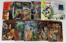 Lot (11) Vintage 1950's Galaxy Novel Sci-Fi/ Horror Pulps