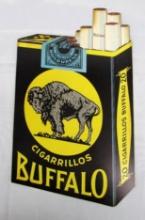 Vintage Buffalo Cigarettes Cardboard Sign 11 x 18"