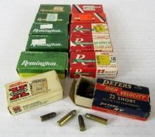 12 Boxes (500+ Rds) Assorted 22 Short Ammo
