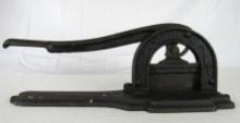 Antique Queen Tobacco Co. Large Counter Top Cutter- Cast Iron