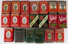 Large Lot Antique / Vintage Vertical (Pocket Size) Tobacco Tins