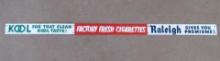 Antique Kool / Raleigh Cigarettes Metal Tin Tacker Door Push Sign