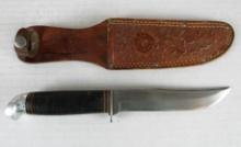 Vintage Westernfield (USA) 9.75" Fixed Blade Knife w/ Sheath