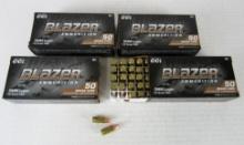 Lot 4 NOS Boxes (200 Rds) CCI Blazer 9 mm Luger Ammo