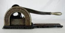 Antique Drummond Tobacco Co. Large Counter Top Cutter- Cast Iron
