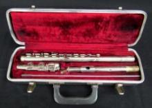 Vintage Bundy Selmer 3 Piece Flute w/ Case