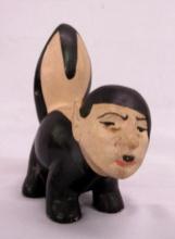 Excellent Vintage WWII Anti-Hitler Chalkware Statue "Skunk"