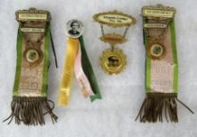 Antique International Order of Oddfellows Badge group
