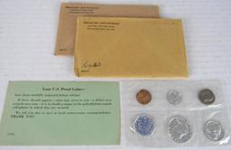 Lot (2) 1960 & 1961 P Silver Mint Proof Sets in Original Envelope