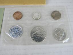 Lot (2) 1960 & 1961 P Silver Mint Proof Sets in Original Envelope