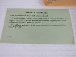 Lot (2) 1960 & 1961 P Silver Mint Proof Sets in Original Envelope
