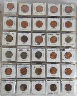 Album of US Error Coins- Cents, Dimes, Nickels, Quarters, Halves.