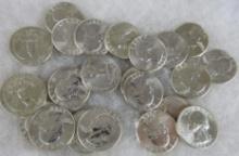 Lot (22) Silver Washington Quarters High Grade ($5.50 Face)
