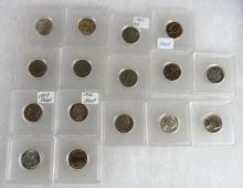 Lot (16) High Grade Vintage US .05 Nickels. Wartime, Proof, Buffalo