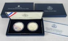 Box Set (2) 2001 Smithsonian American Buffalo US Silver Proof Bullion Coins MIB .999