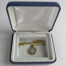 1998 Platinum 1/10 oz. US Eagle Coin in 14 Kt Gold Pendant Setting w/ 14 Kt Chain