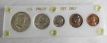 1957 P Silver Mint Proof Set in Plastic Holder