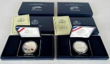 Lot (2) 2004 Lewis & Clark US Mint Silver Proof Dollars MIB
